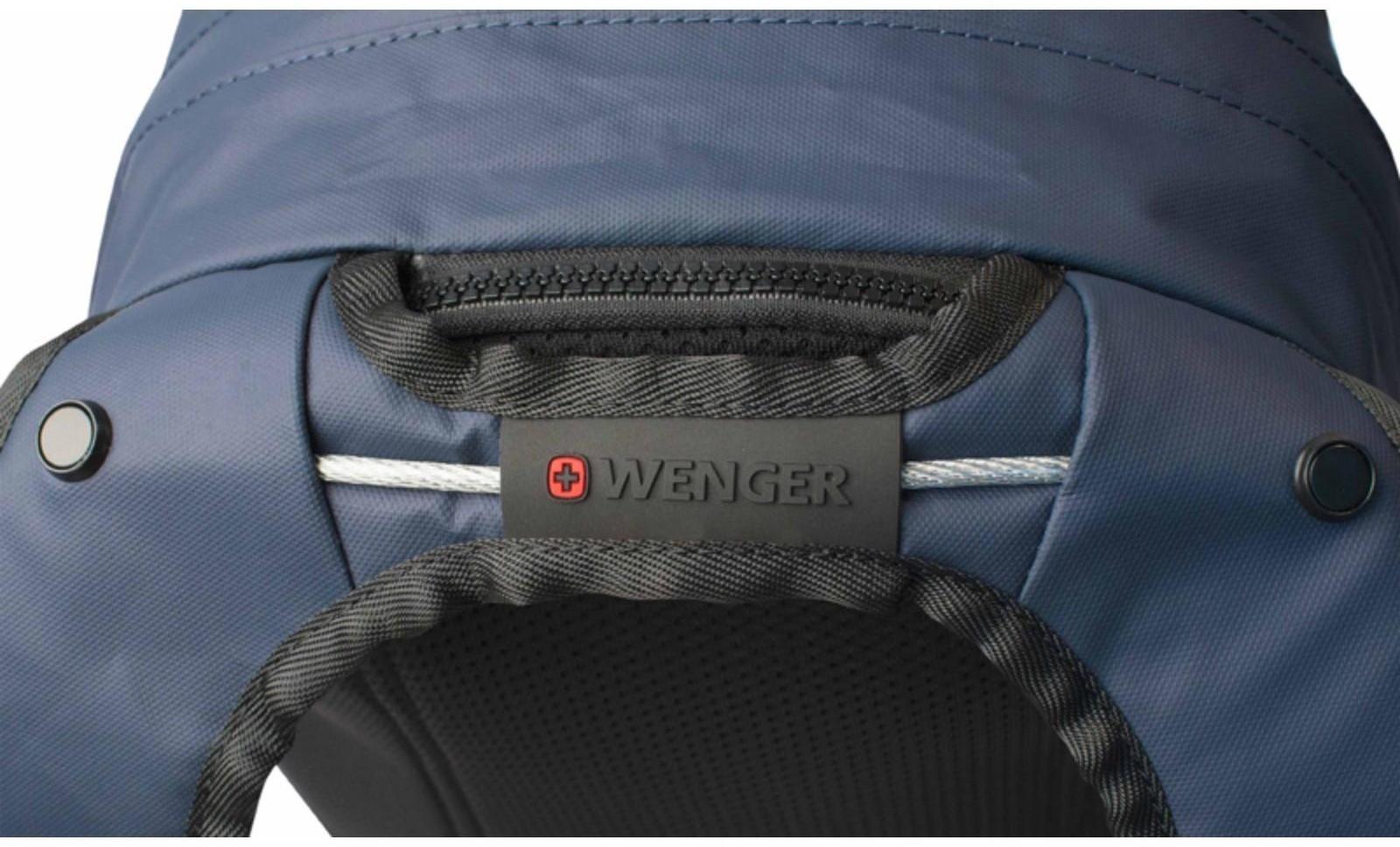 Рюкзак молодёжный Wenger, 28 x 22 x 41 см, 18 л, полиэстер, синий