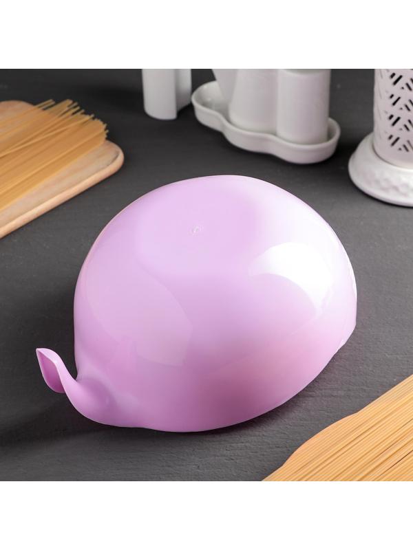 Дуршлаг кухонный, с ручкой, цвет МИКС