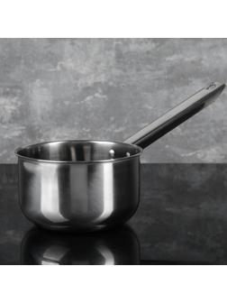 Ковш из нержавеющей стали с длинной ручкой, 1,8 л, 41×16×9,5 см, металлическая ручка, цвет хромированный