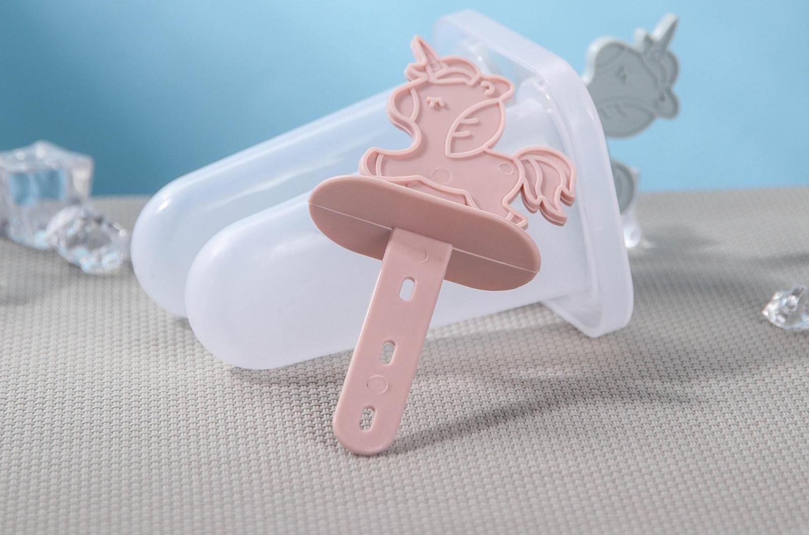 Форма для мороженого «Единороги», 7,5×6×15 см, 2 ячейки, цвет МИКС