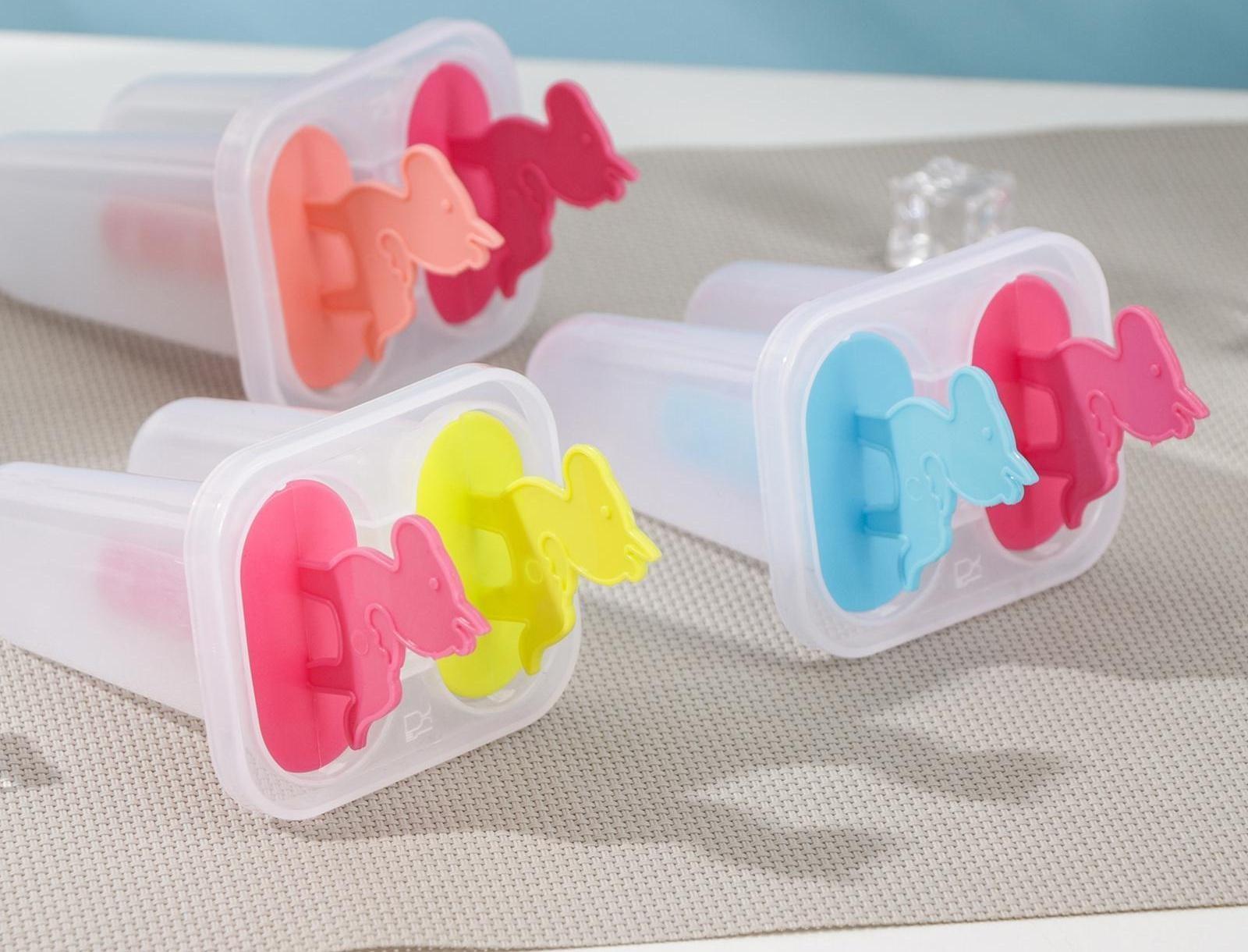 Форма для мороженого «Единороги», 7,5×6×15 см, 2 ячейки, цвет МИКС