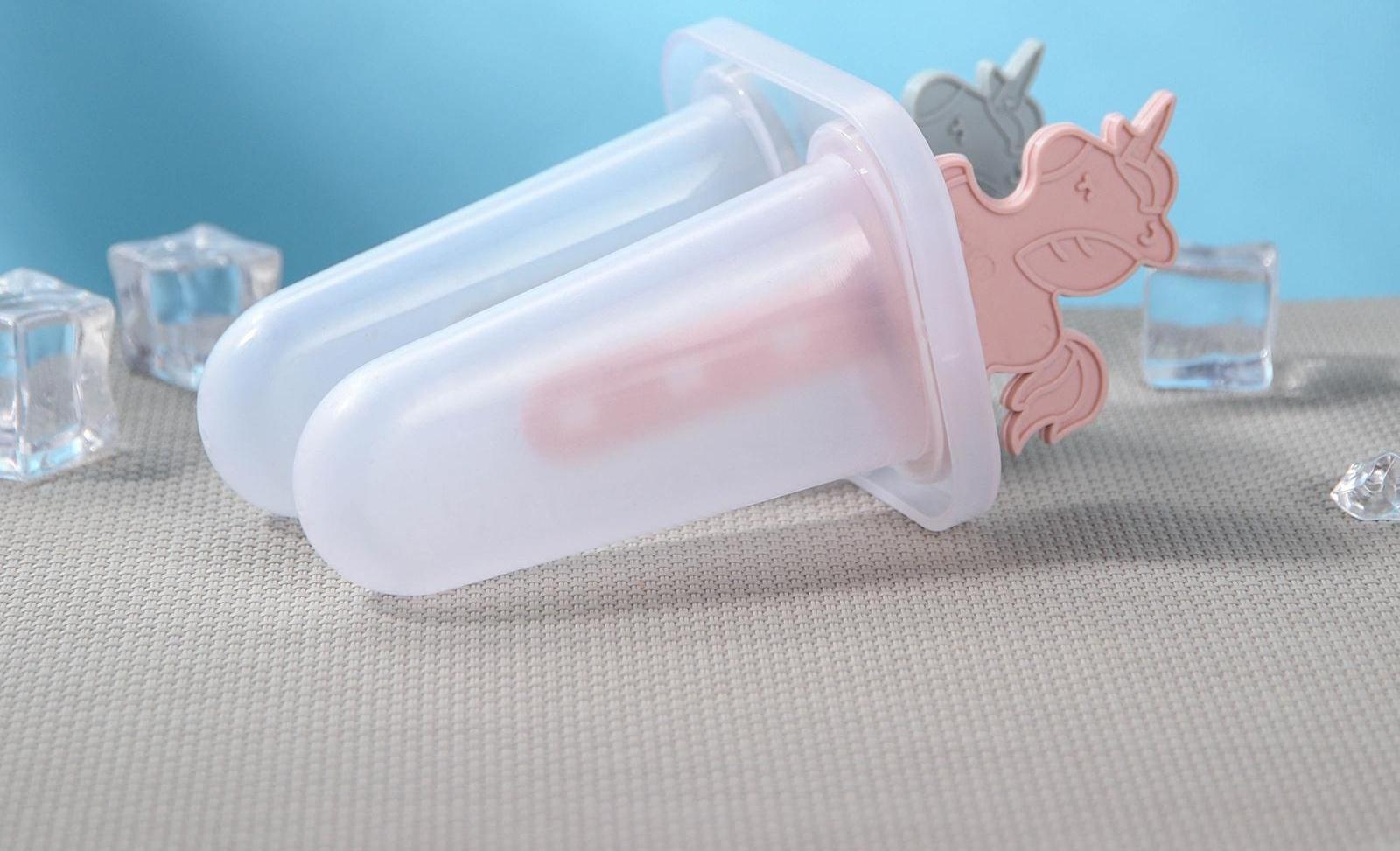 Форма для мороженого «Единороги», 7,5×6×15 см, 2 ячейки, цвет МИКС