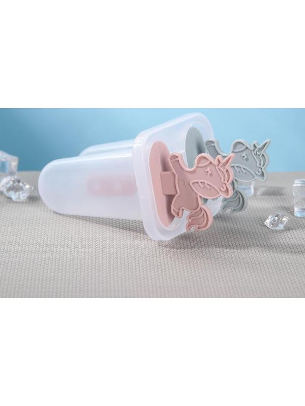 Форма для мороженого «Единороги», 7,5×6×15 см, 2 ячейки, цвет МИКС