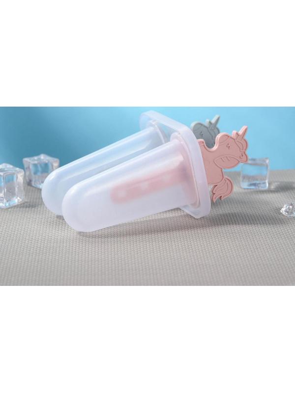 Форма для мороженого «Единороги», 7,5×6×15 см, 2 ячейки, цвет МИКС