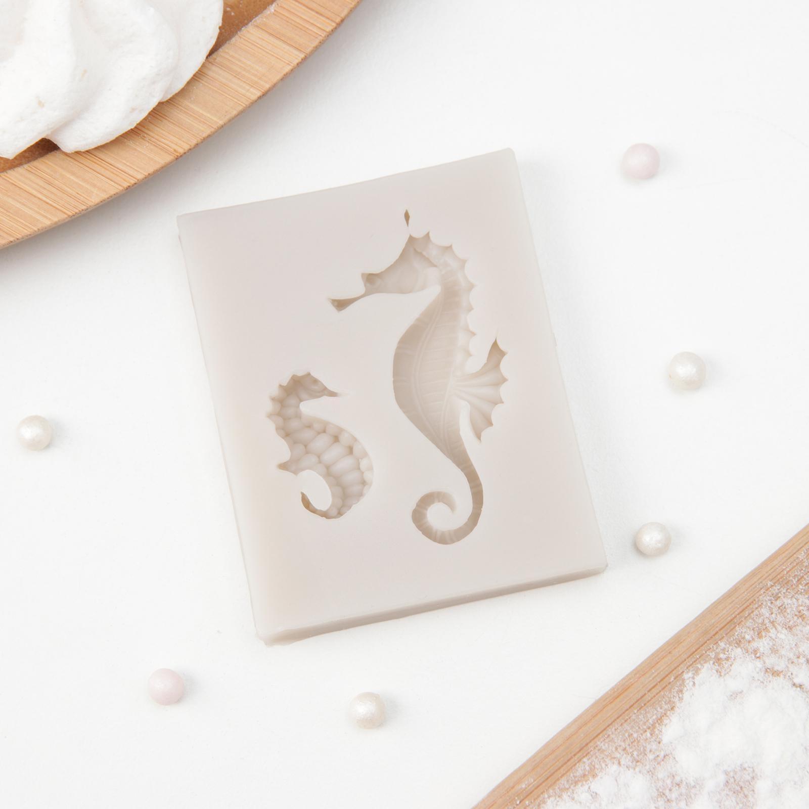 Молд «Морские коньки», 6,3×5 см, цвет МИКС