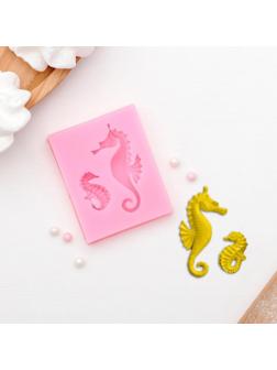 Молд «Морские коньки», 6,3×5 см, цвет МИКС