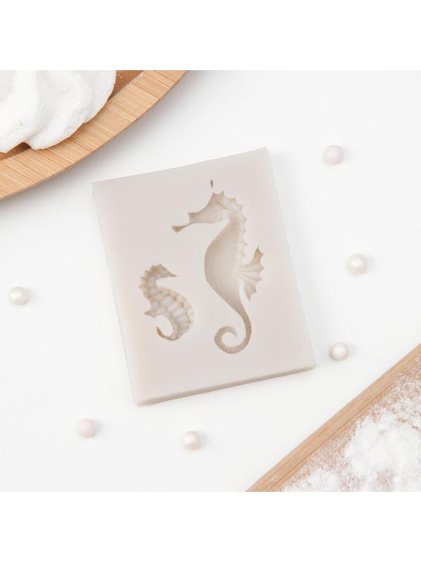 Молд «Морские коньки», 6,3×5 см, цвет МИКС