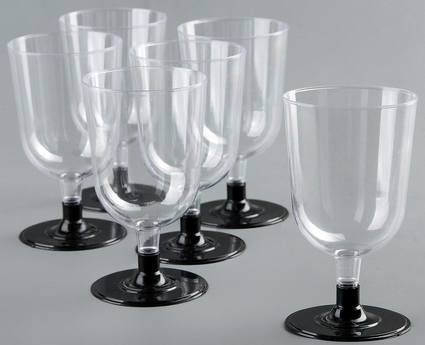 Бокал для вина «Кристалл», 200 мл, 6 шт/уп, цвет МИКС