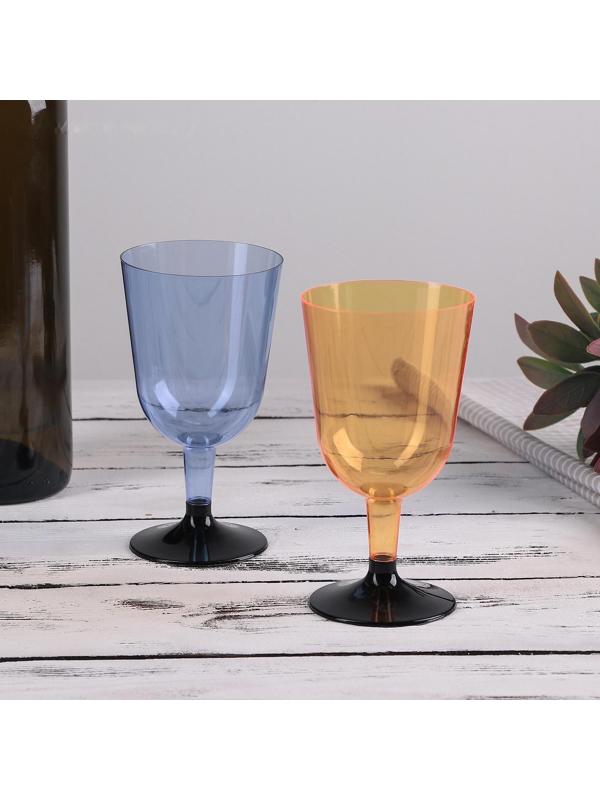 Бокал для вина «Кристалл», 200 мл, 6 шт/уп, цвет МИКС