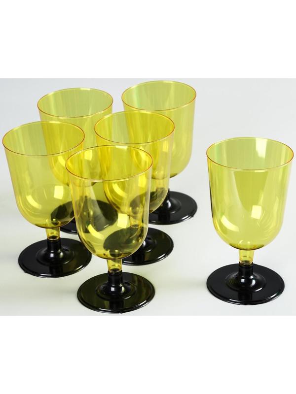 Бокал для вина «Кристалл», 200 мл, 6 шт/уп, цвет МИКС