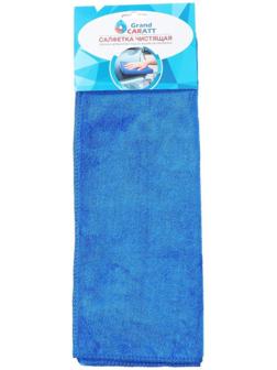 Салфетка для автомобиля Grand Caratt, микрофибра, 350 г/м², 40×60 см, синяя