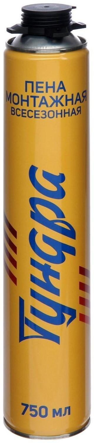 Набор ТУНДРА, пистолет для монтажной пены, пена монтажная, нож 18 мм