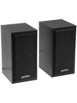 Компьютерные колонки 2.0 Perfeo CABINET PF-4327, 2х3 Вт, USB, черное дерево