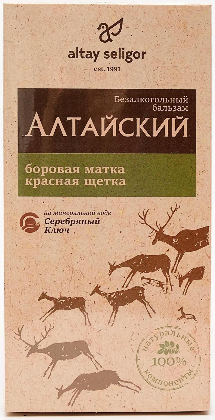 Бальзам Altay Seligor «Алтайский» с боровой маткой и красной щеткой, 250 мл.