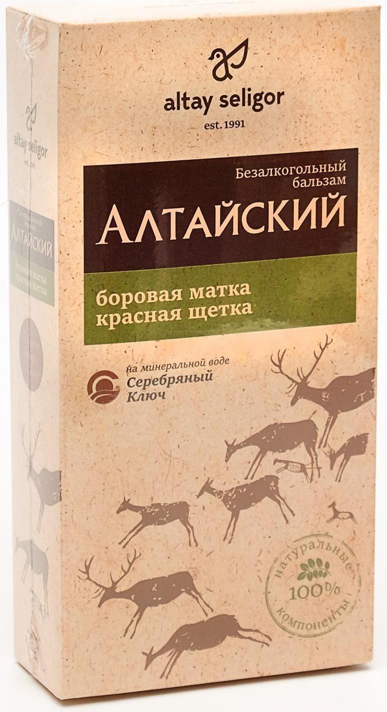 Бальзам Altay Seligor «Алтайский» с боровой маткой и красной щеткой, 250 мл.