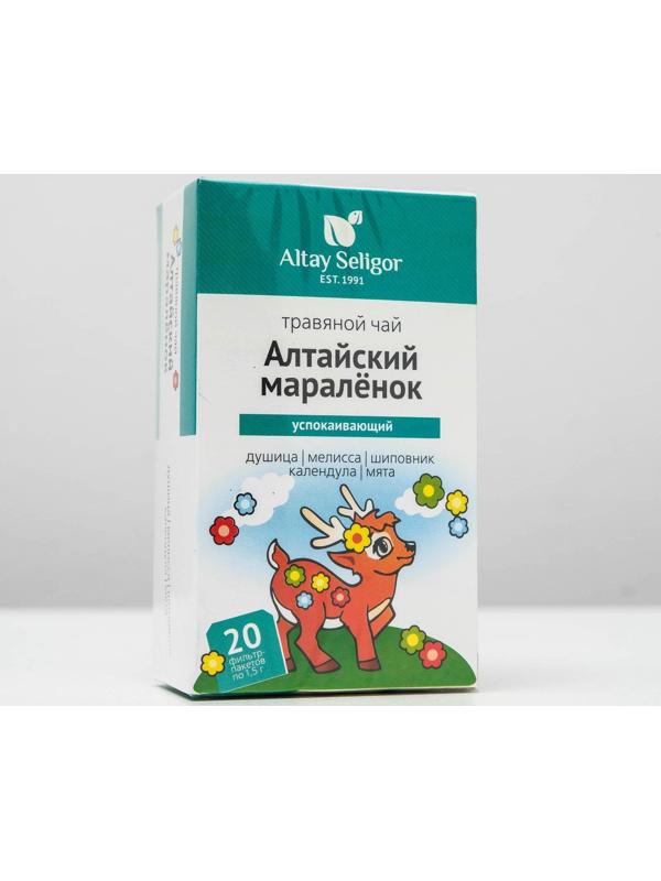 Травяной чай для детей Altay Seligor «Алтайский мараленок» успокаивающий, 20 фильтр-пакетов