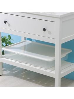 Контейнер для хранения с крышкой Porter, 18 л, 66×42×12 см, цвет слоновая кость