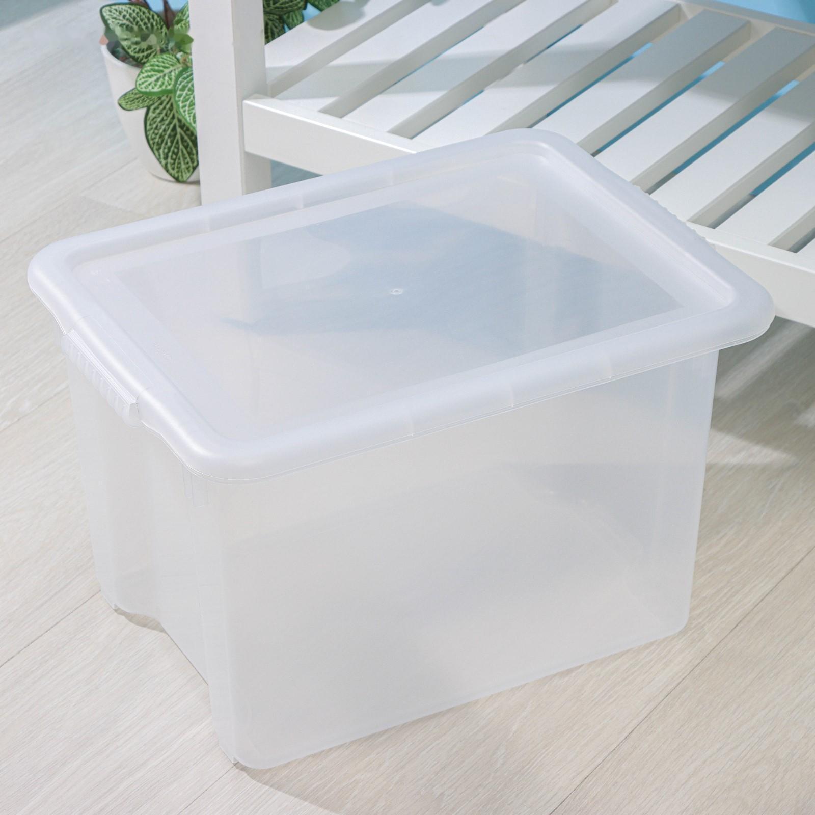 Контейнер для хранения с крышкой Porter, 21 л, 43×32×27 см, цвет прозрачный