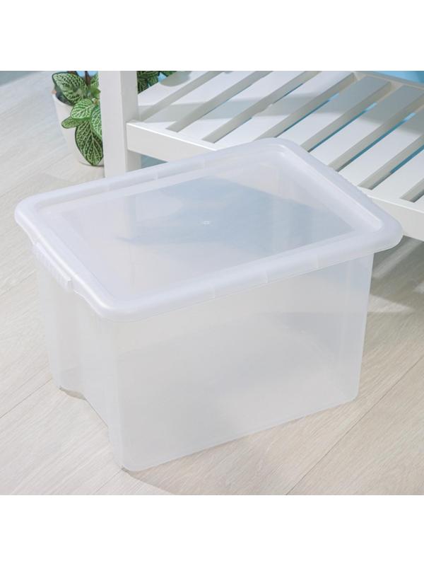 Контейнер для хранения с крышкой Porter, 21 л, 43×32×27 см, цвет прозрачный