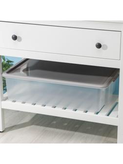 Контейнер для хранения с крышкой Porter, 32 л, 64×41,5×17,5 см, цвет дымчато-серый