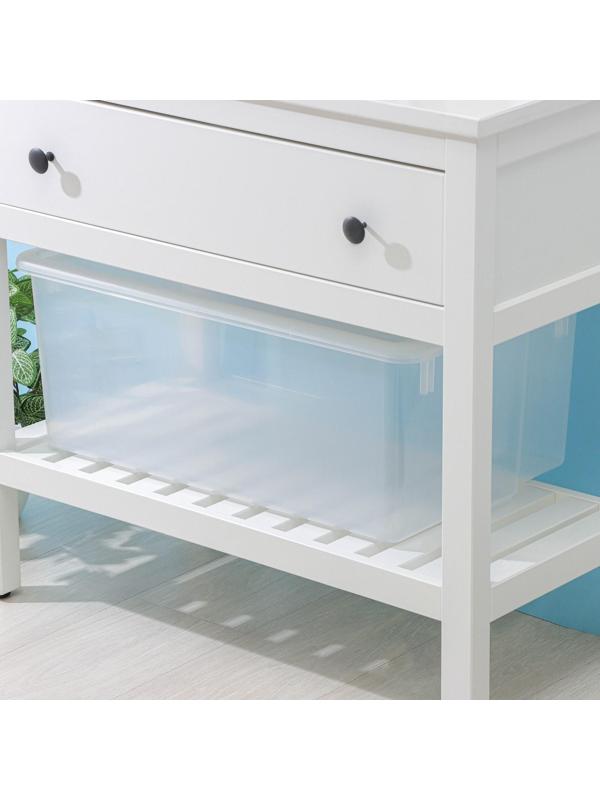 Контейнер для хранения с крышкой Porter, 50 л, 66×42×26 см, цвет прозрачный