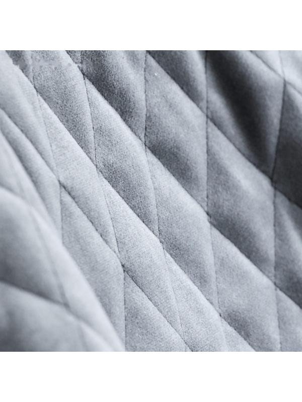 Накидка на переднее сиденье, велюр, размер 55 х150 см, серый