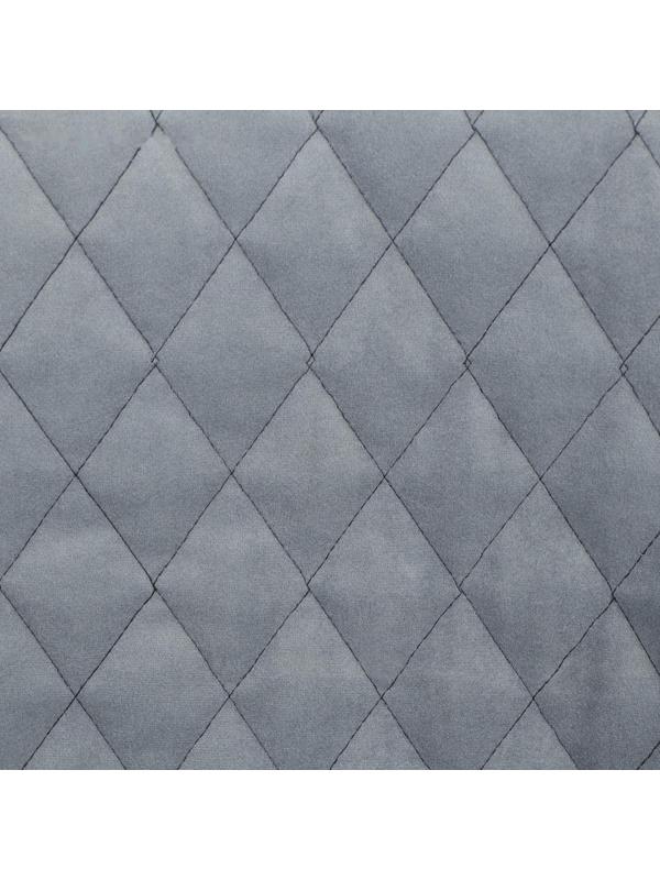 Накидка на переднее сиденье, велюр, размер 55 х150 см, серый