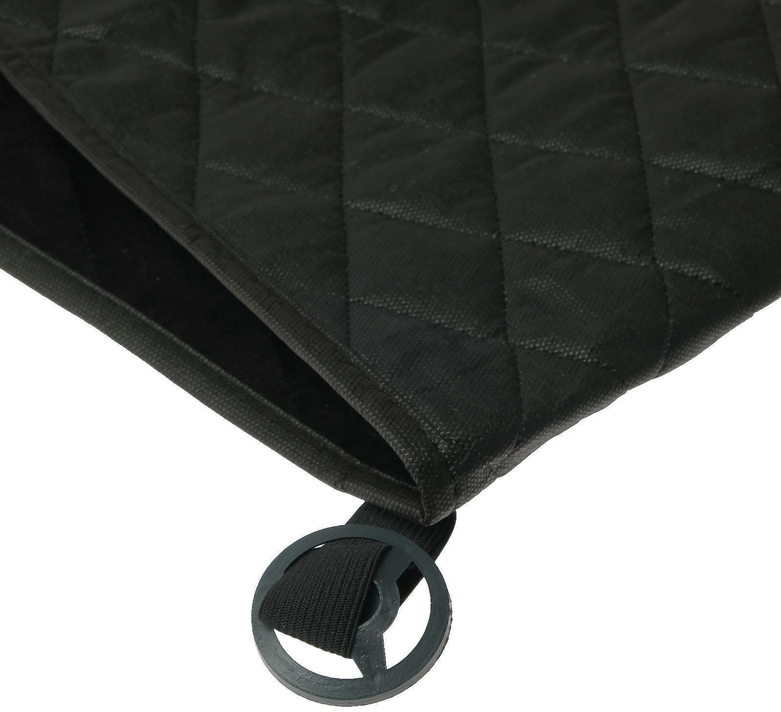 Накидка на переднее сиденье, велюр, размер 35 х 130 см, черный