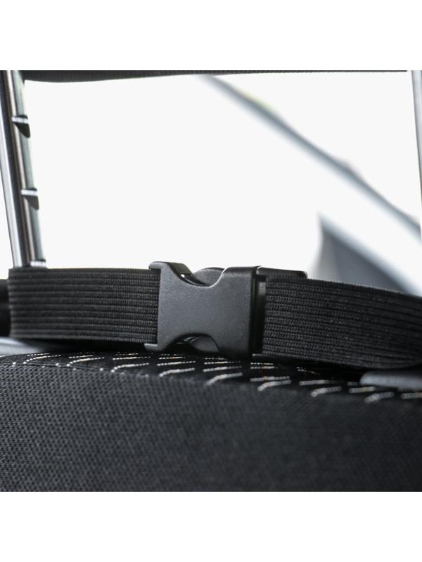 Накидка на переднее сиденье, велюр, размер 35 х 130 см, черный