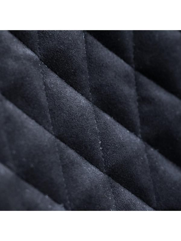 Накидка на переднее сиденье, велюр, размер 35 х 130 см, черный