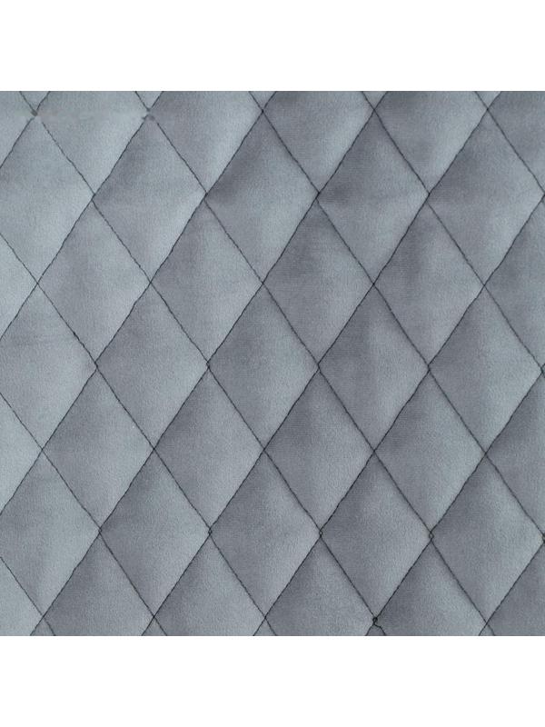 Накидка на переднее сиденье, велюр, размер 35 х 130 см, серый