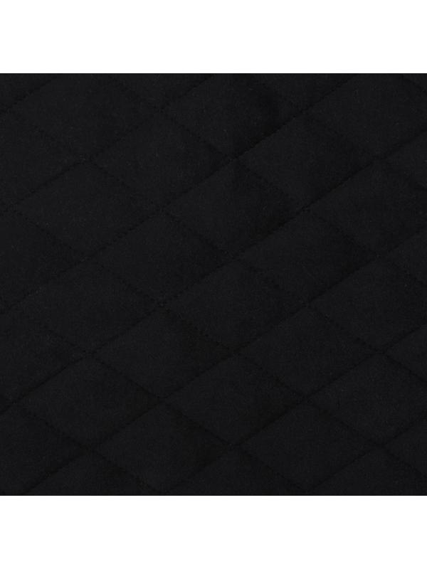 Накидка на переднее сиденье, велюр, размер 55 х 130 см, черный, с красным кантом