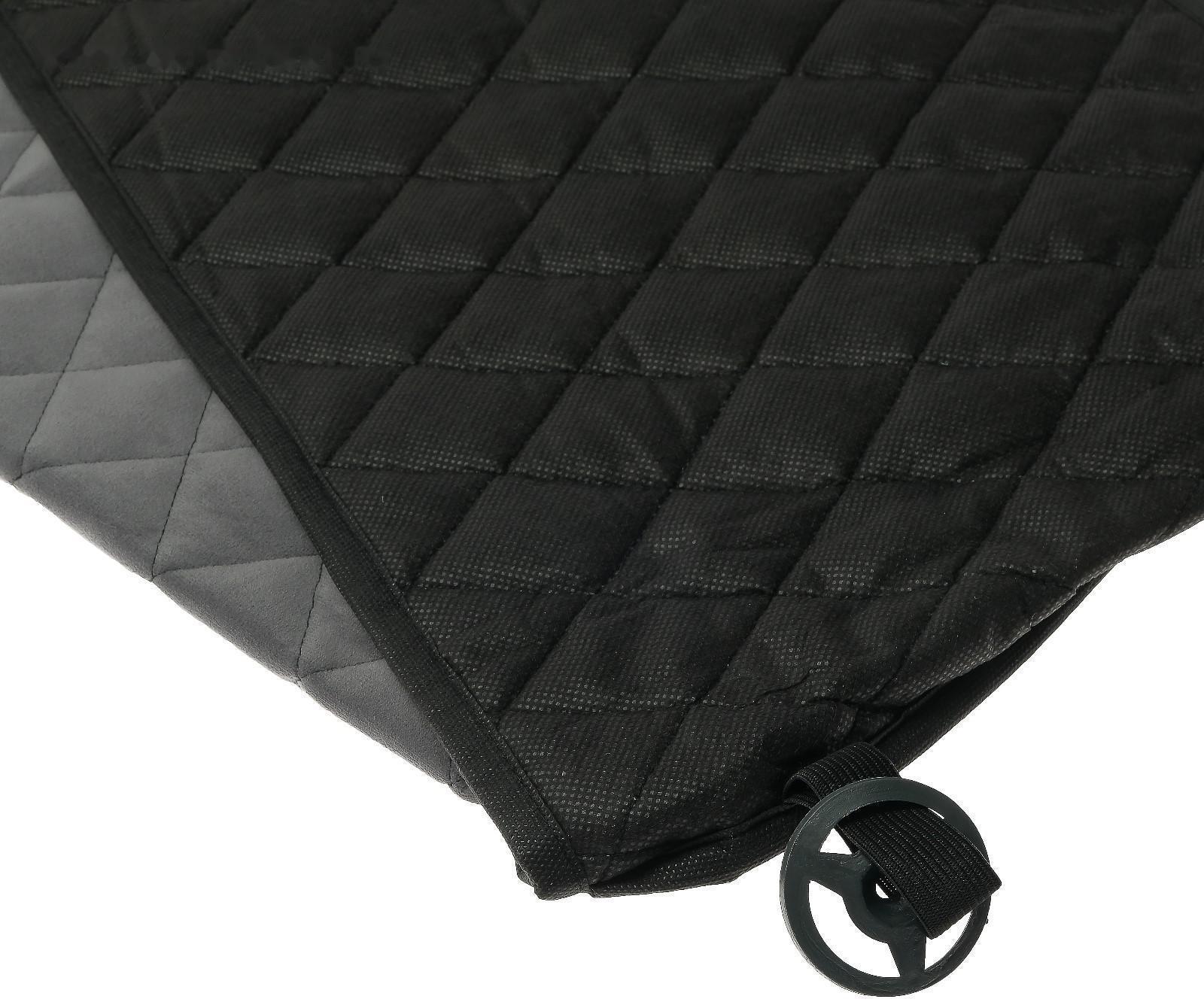 Накидка на переднее сиденье, велюр, размер 55 х 130 см, серый, широкое сиденье