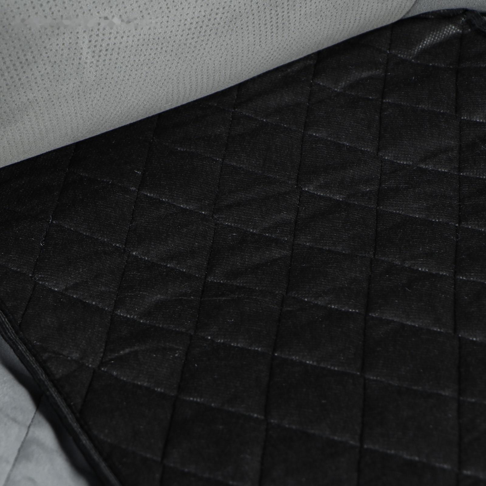 Накидка на переднее сиденье, велюр, размер 55 х 130 см, серый, широкое сиденье