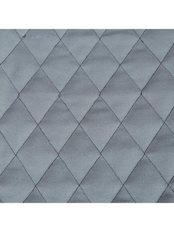 Накидка на переднее сиденье, велюр, размер 55 х 130 см, серый, широкое сиденье