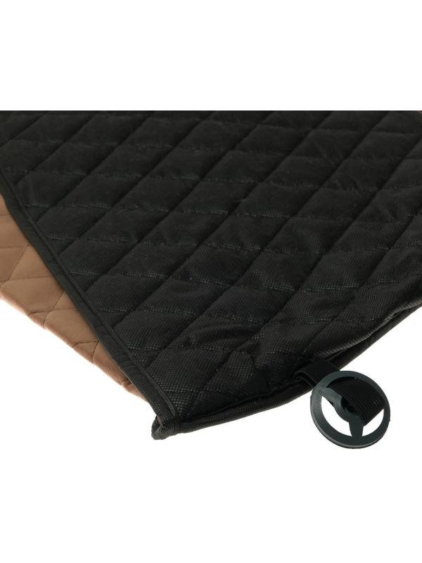 Накидка на переднее сиденье, велюр, размер 55 х 130 см, коричневый, широкое сиденье