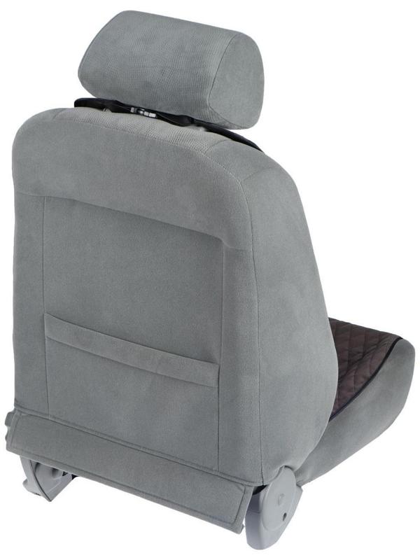 Накидка на переднее сиденье, велюр, размер 55 х 130 см, коричневый, широкое сиденье