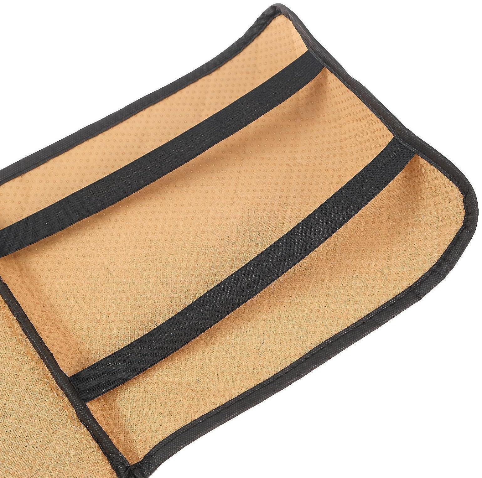 Накидка на переднее сиденье, лен, размер 55 х 150 см, черный