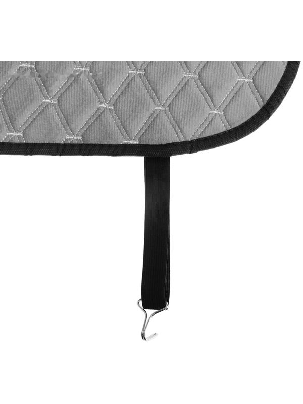 Накидка на переднее сиденье, велюр, размер 55 х 150 см, серый