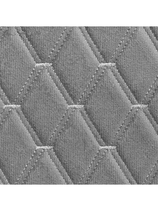 Накидка на переднее сиденье, велюр, размер 55 х 150 см, серый