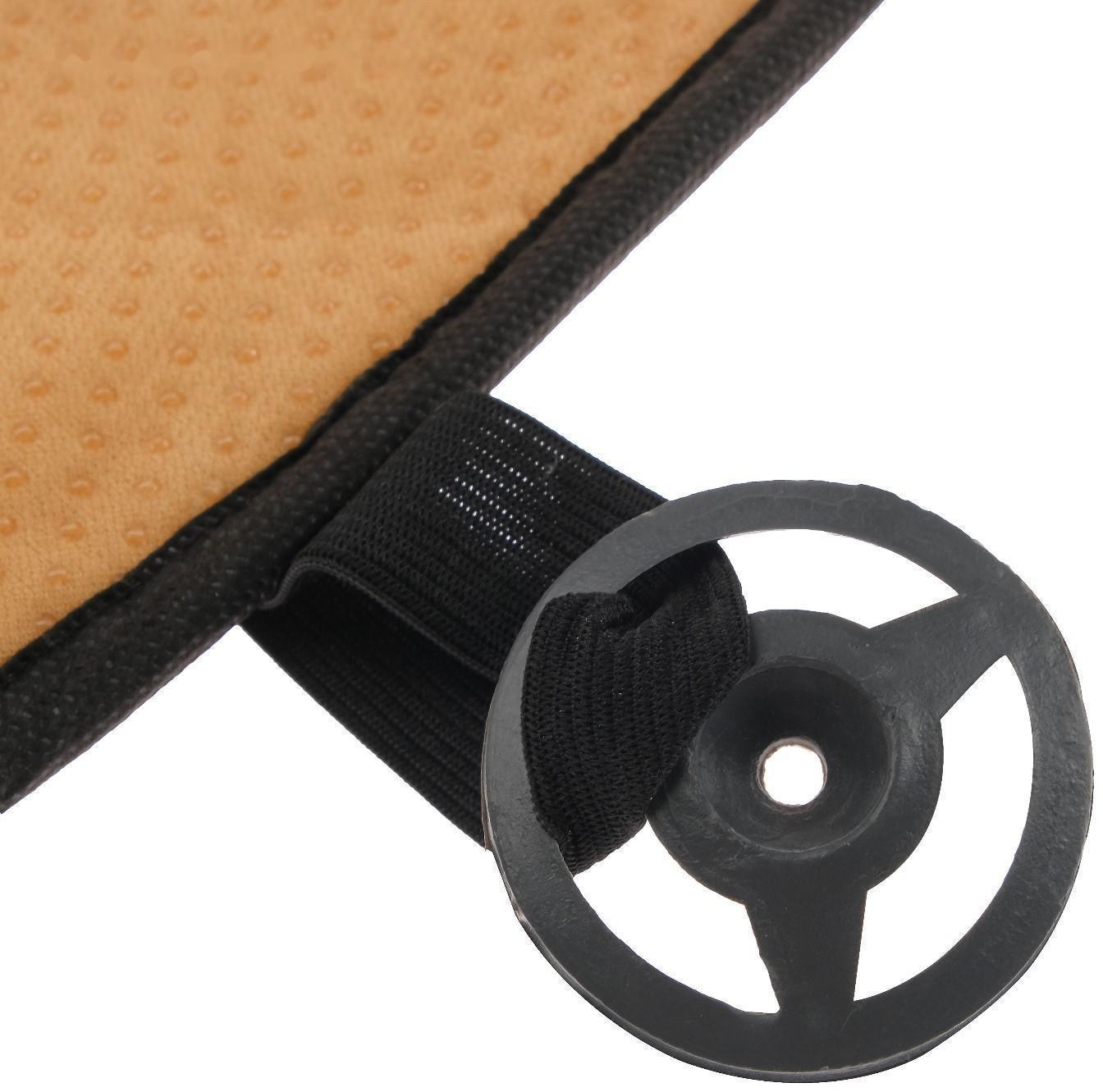 Накидка на переднее сиденье, лен, размер 55 х 130 см, черный, широкое сиденье