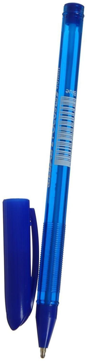 Ручка шариковая Luxor Focus Icy, узел 1.0 мм, синий стержень
