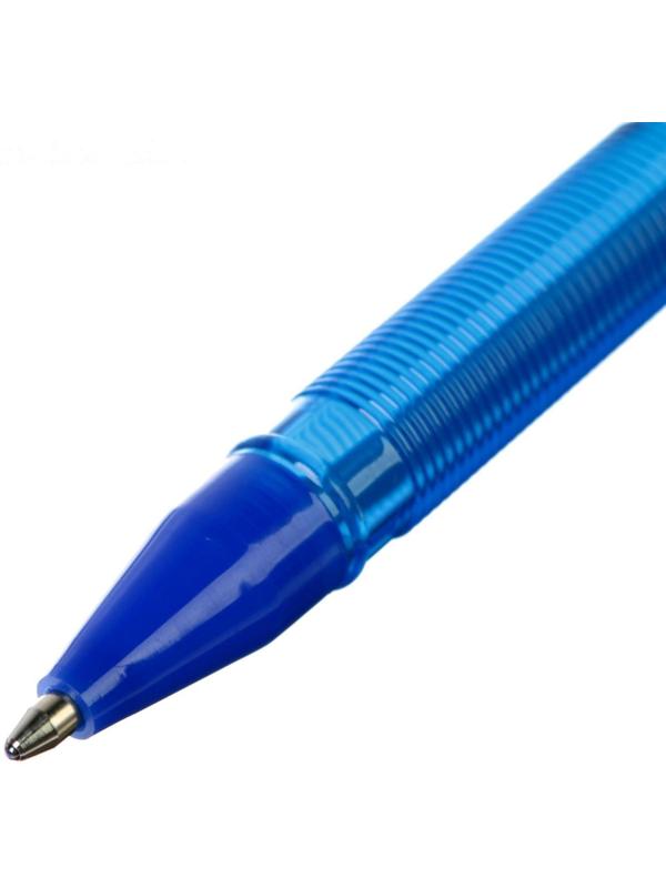 Ручка шариковая Luxor Focus Icy, узел 1.0 мм, синий стержень