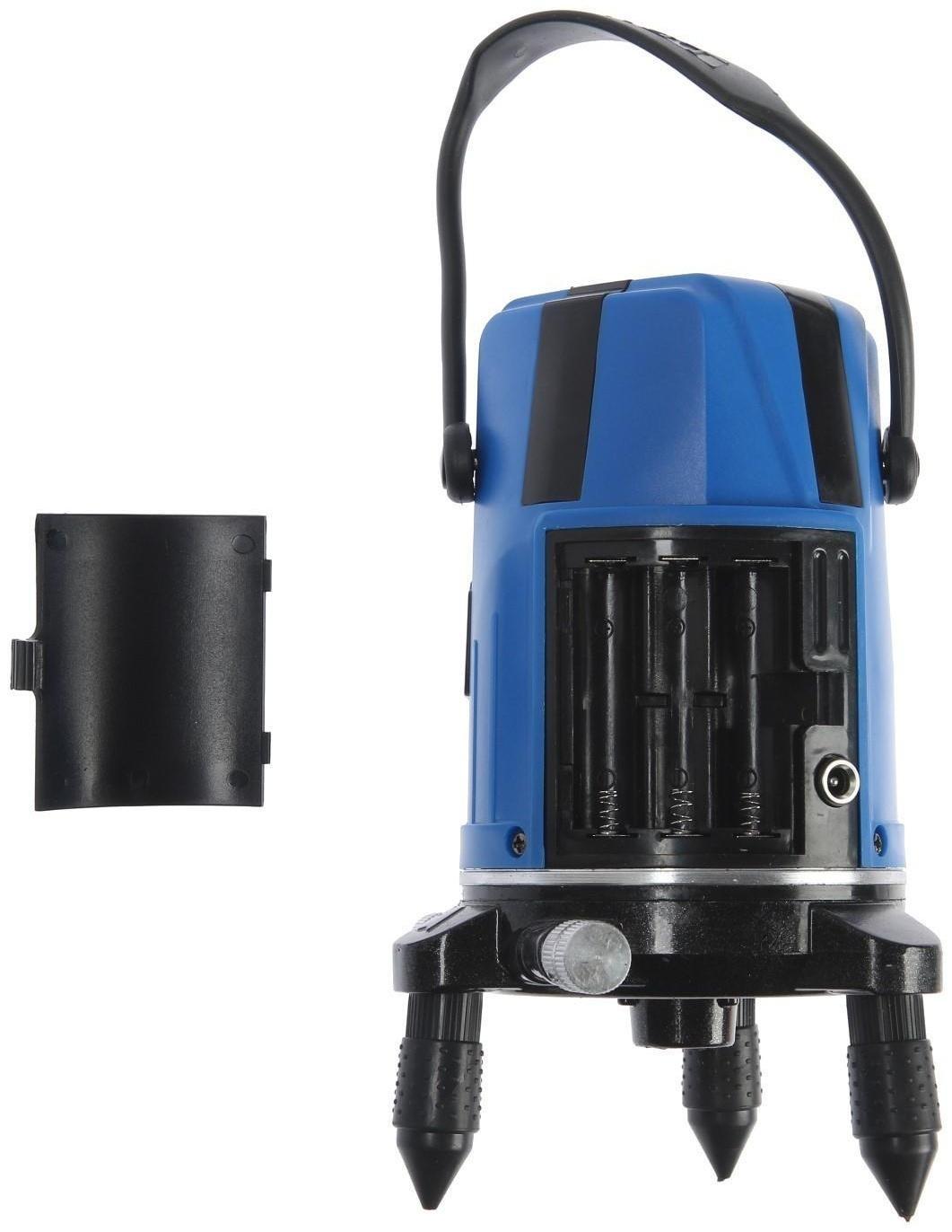 Уровень лазерный ТУНДРА, самовыравнивающийся, подставка, 2 луча, очки, зарядка, кейс