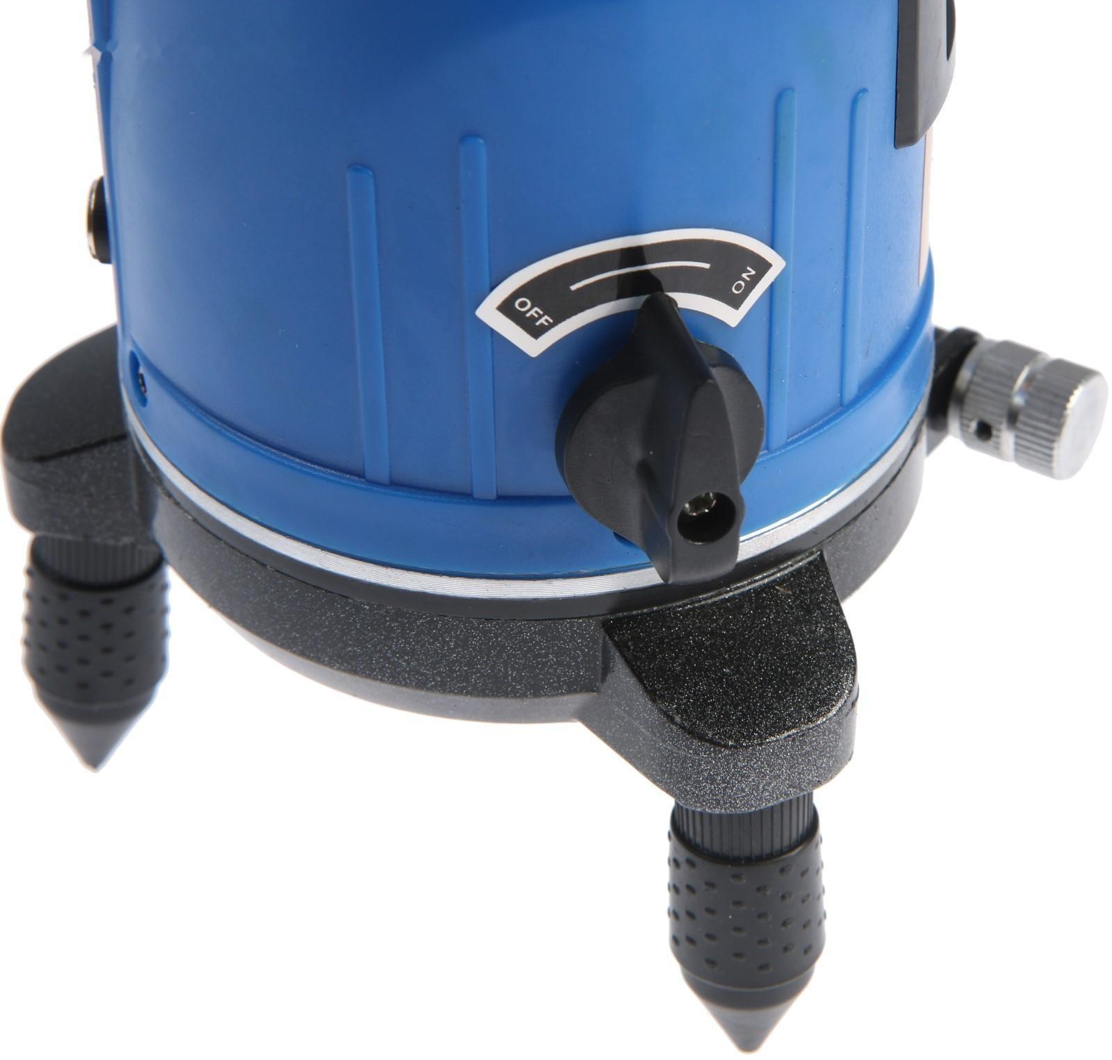 Уровень лазерный ТУНДРА, самовыравнивающийся, подставка, 2 луча, очки, зарядка, кейс