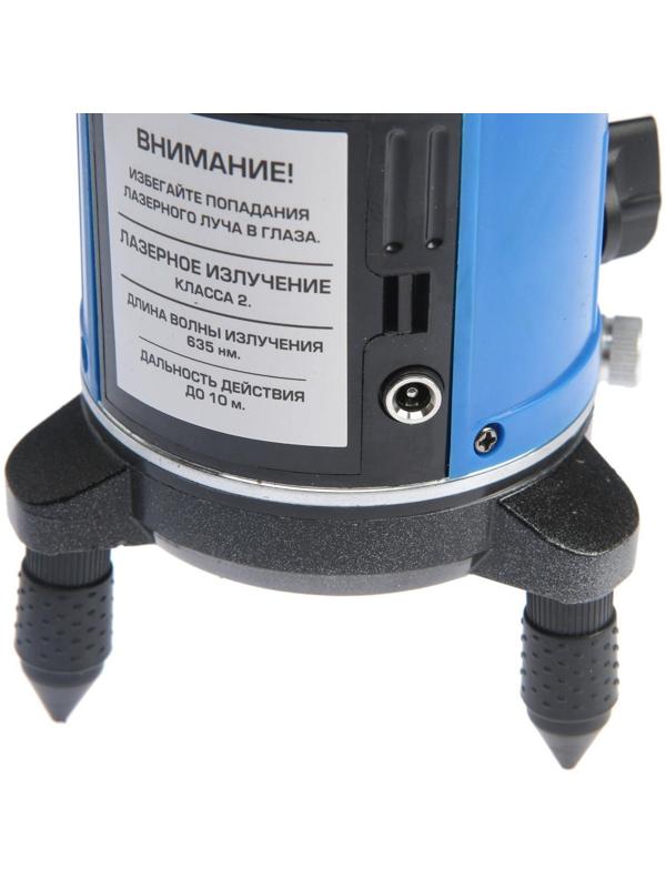 Уровень лазерный ТУНДРА, самовыравнивающийся, подставка, 2 луча, очки, зарядка, кейс