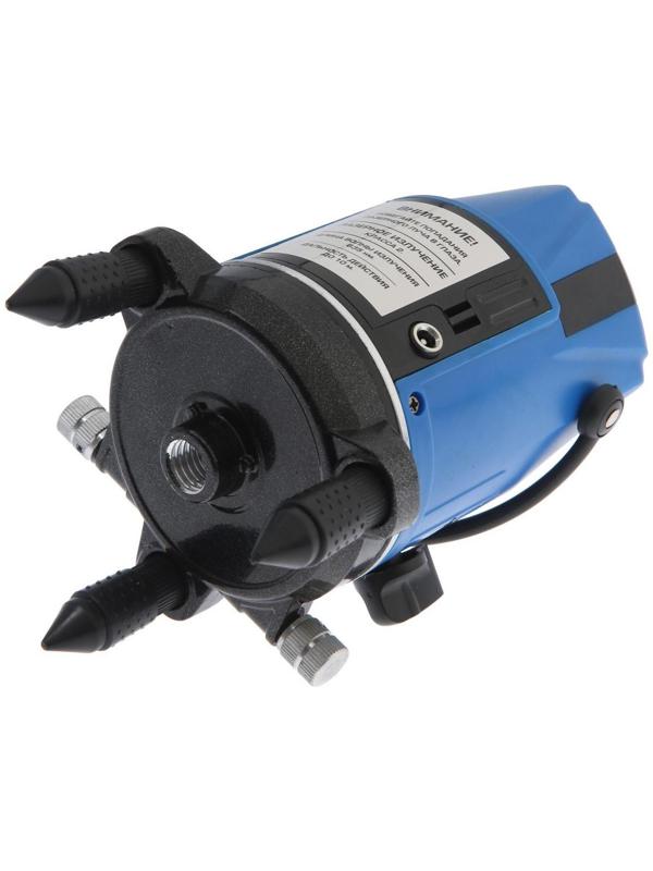 Уровень лазерный ТУНДРА, самовыравнивающийся, подставка, 2 луча, очки, зарядка, кейс