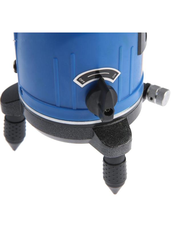 Уровень лазерный ТУНДРА, самовыравнивающийся, подставка, 2 луча, очки, зарядка, кейс