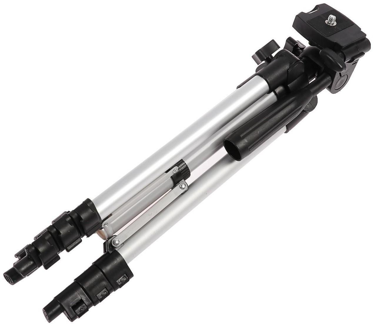 Штатив LuazON напольный, регулирование высоты 34-108 см, черно-серый