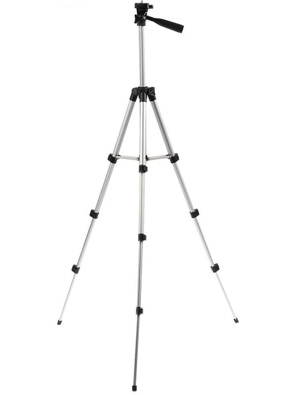 Штатив LuazON напольный, регулирование высоты 34-108 см, черно-серый